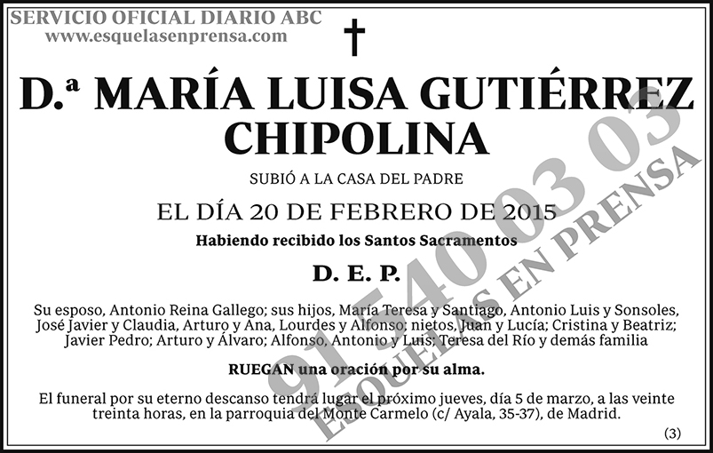 María Luisa Gutiérrez Chipolina